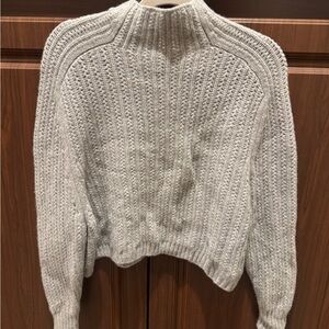 Madewell Light Gray Cowl Neck Sweater